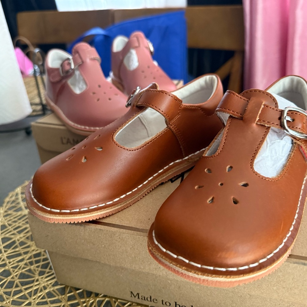 L'Amour Kids Brown Dress Shoes